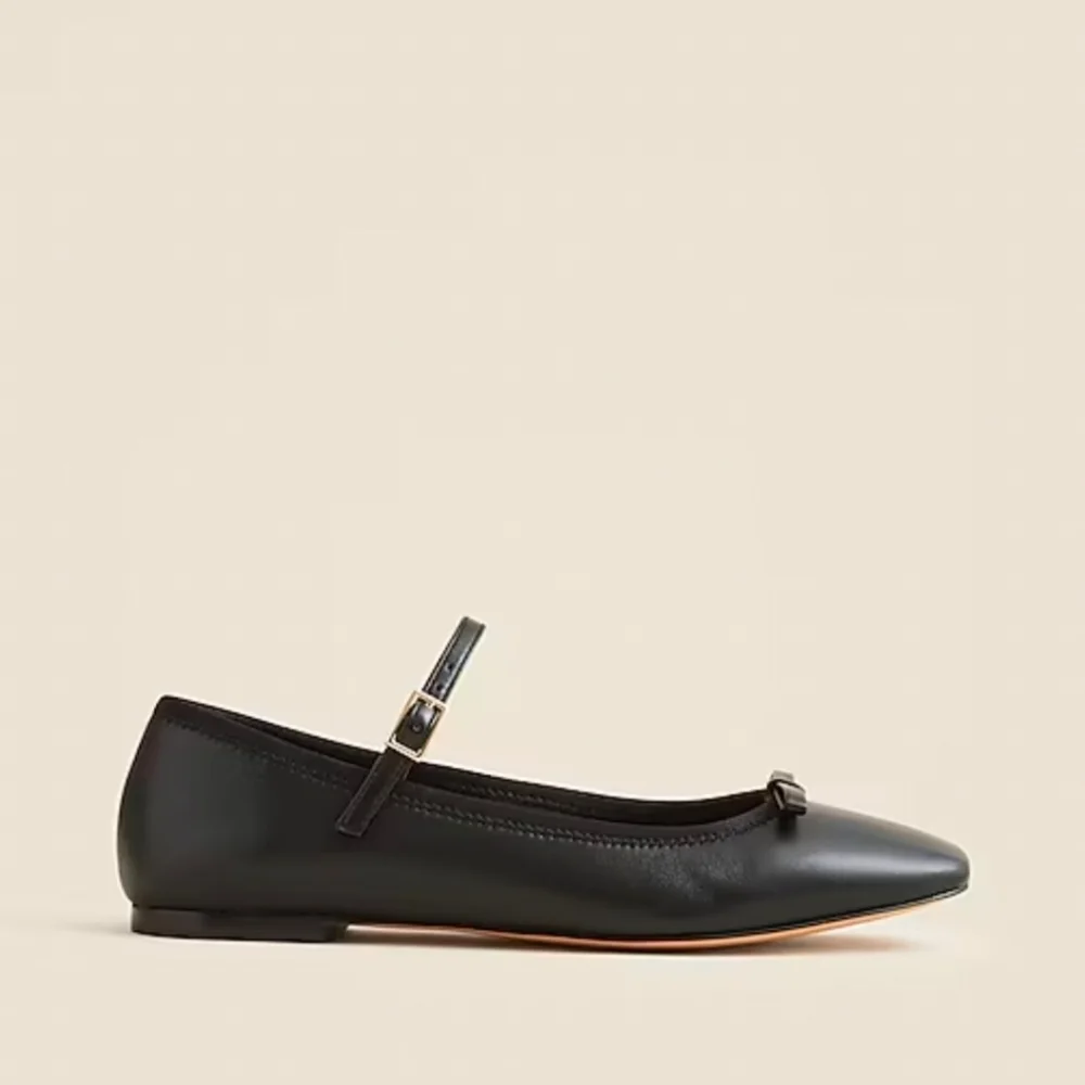 New! Quinn Mary Jane Ballet Flats in Leather